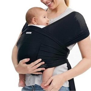 Momcozy Air Mesh Baby/Infant/Toddler Carrier. OS/XXS-XXL. Black Sling.